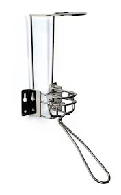 Support mural en inox pour distributeur airless