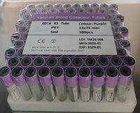 Tube de prélèvement EDTA violet