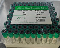 Tube de prélèvement vert